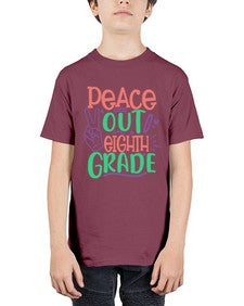 peace out eighth gradee 617# - eighth grade - Youth Tee Unisex
