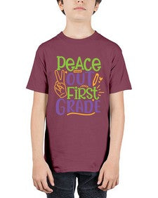 peace out first grade 624# - first grade - Youth Tee Unisex