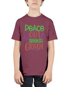 peace out seventh grade 644# - seventh grade - Youth Tee Unisex