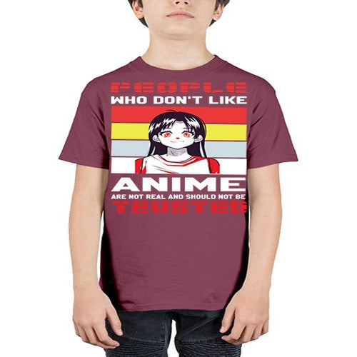 people who dont like anime are not to be trusted273# - anime - Youth Tee Unisex