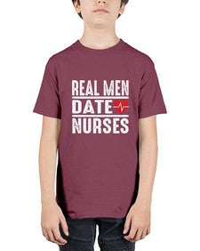 real men date nurses 1348# - nurse - Youth Tee Unisex