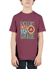 rollin into fifth grade 775# - fifth grade - Youth Tee Unisex