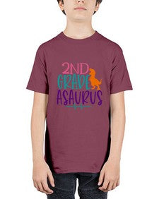 second grade asaurus 808# - second grade - Youth Tee Unisex