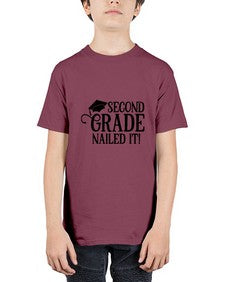second grade nailed it 829# - second grade - Youth Tee Unisex