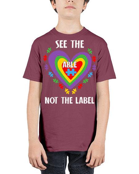 see the able not the 115# - autism - Youth Tee Unisex