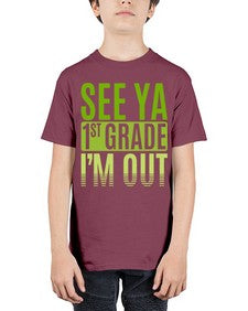 see ya first grade im out 841# - first grade - Youth Tee Unisex