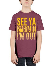 see ya second grade im out 843# - second grade - Youth Tee Unisex
