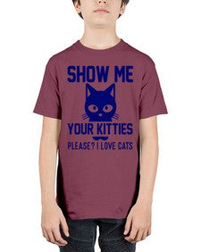show me your kitties please i love cats - cats - Youth Tee Unisex