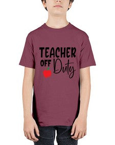 teacher off duty Style 377# - teacher - Youth Tee Unisex