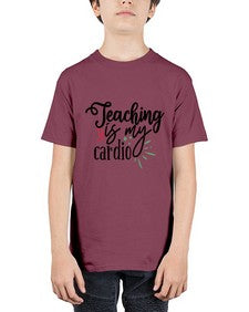 teaching is my cardio Style 402# - teacher - Youth Tee Unisex