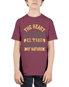 the heart of a father is the masterpiece of nature 590# - parents day - Youth Tee Unisex