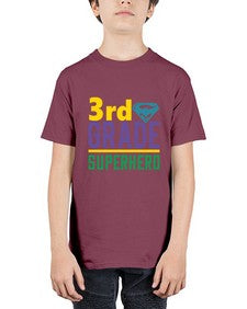 third Grade Superhero 976# - third grade - Youth Tee Unisex