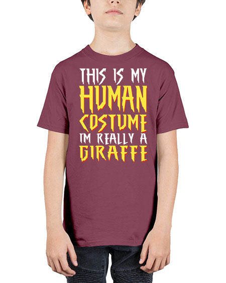 this is my human costume im really a giraffe - giraffee - Youth Tee Unisex