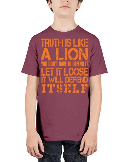 truth is like a lion - lion - Youth Tee Unisex