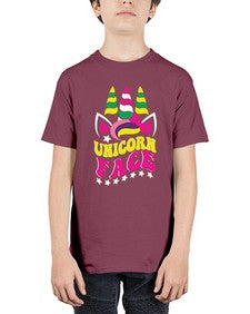 unicorn face 459# - unicorn - Youth Tee Unisex