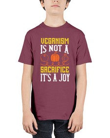 veganism is not a sacrificeits a joy 454# - vegan - Youth Tee Unisex