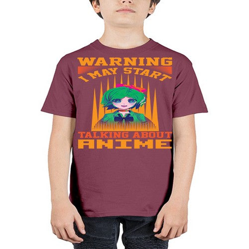 warning i may start talking about anime286# - anime - Youth Tee Unisex