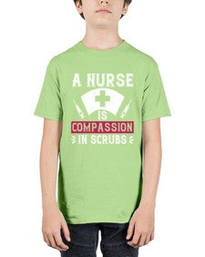 A Nurse is compassion in scrubs Style 18# - nurse - Youth Tee Unisex