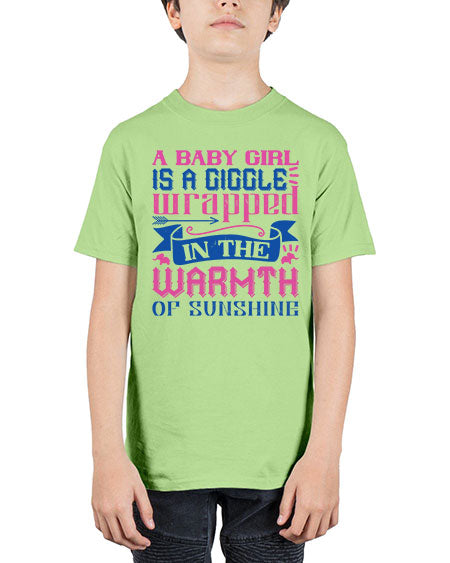 A baby girl is a giggle wrapped in the warmth of sunshine Style 256# - baby - Youth Tee Unisex