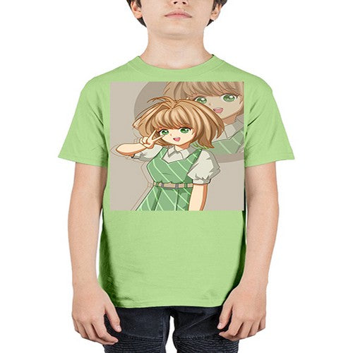 A beautiful and cute girl with dress 103# - anime - Youth Tee Unisex