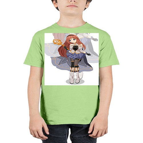 A beautiful girl with magic wand game 23# - anime - Youth Tee Unisex