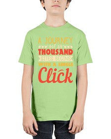 A journey of a thousand sites begins with a single click 79# - internet - Youth Tee Unisex