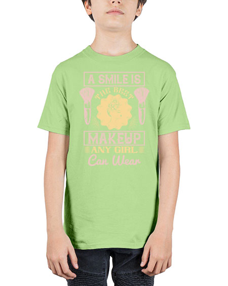 A smile is the best makeup any girl can wear Style 205# - beauty - fashion - Youth Tee Unisex