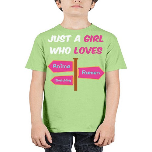 AGirl Who Love Anime Ramen Anime 189# - anime - Youth Tee Unisex
