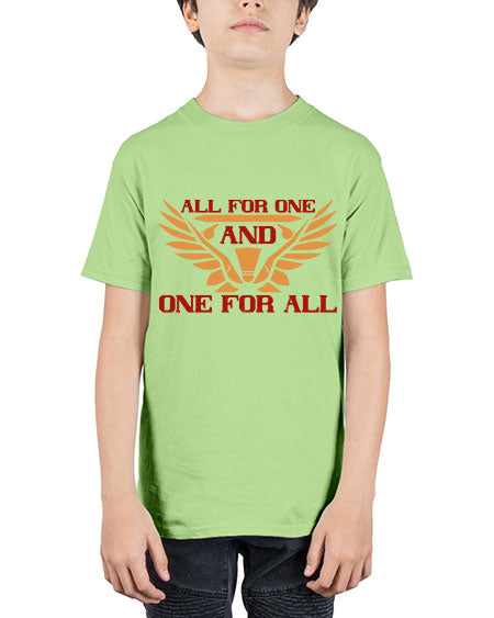 All for one and one for all 2360# - badminton - Youth Tee Unisex