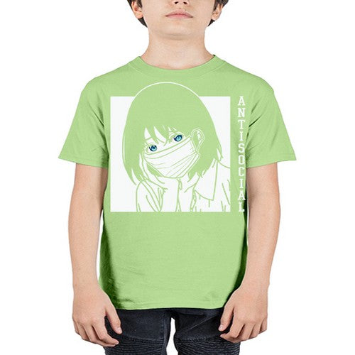 Anti Social Japanese Text Anime Anime 221# - anime - Youth Tee Unisex