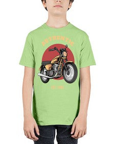 Authentic 8# - motorcycle - Youth Tee Unisex