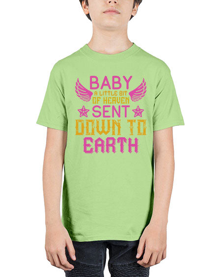 Baby A little bit of heaven sent down to earth Style 273# - baby - Youth Tee Unisex
