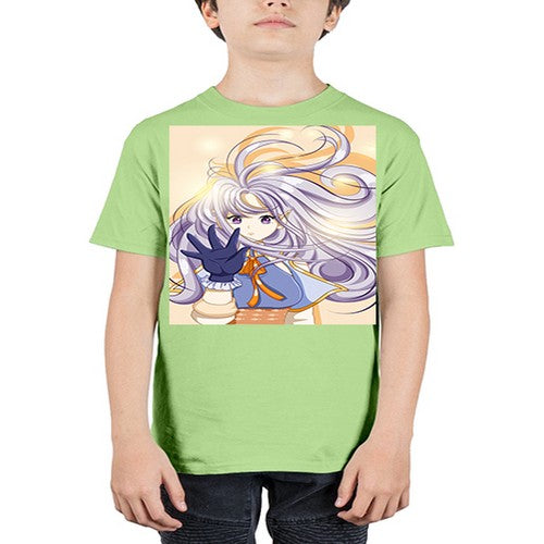 Beautiful and cute fairy with long purple hair 68# - anime - Youth Tee Unisex