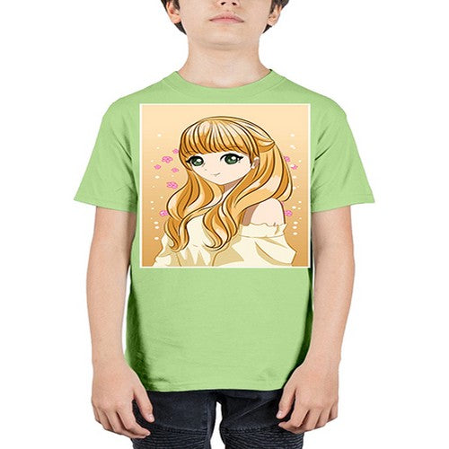 Beautiful princess blonde hair 147# - anime - Youth Tee Unisex