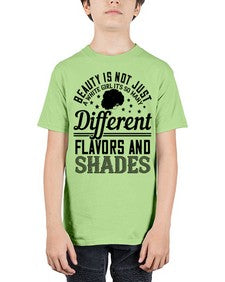 Beauty is not just a white girl Its so many different flavors and shades Style 38# - black afro - Youth Tee Unisex
