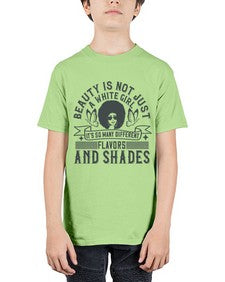 Beauty is not just a white girl Its so many different flavors and shades Style 39# - black afro - Youth Tee Unisex