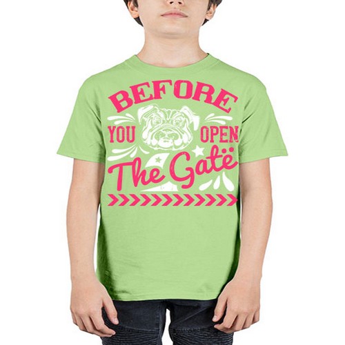 Before You Open The Gate Style 17# - dogs - Youth Tee Unisex
