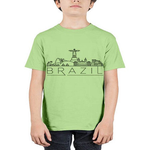 Brazil Minimal Skyline 489# - cities - Youth Tee Unisex