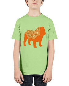 BulldogMandala 281# - mandala - Youth Tee Unisex