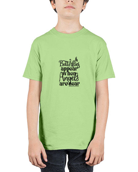 Butterflies Appear When Angels Are Near - butterfly - Youth Tee Unisex