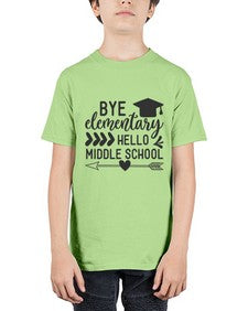 Bye elementary hello middle school 31# - eighth grade - Youth Tee Unisex
