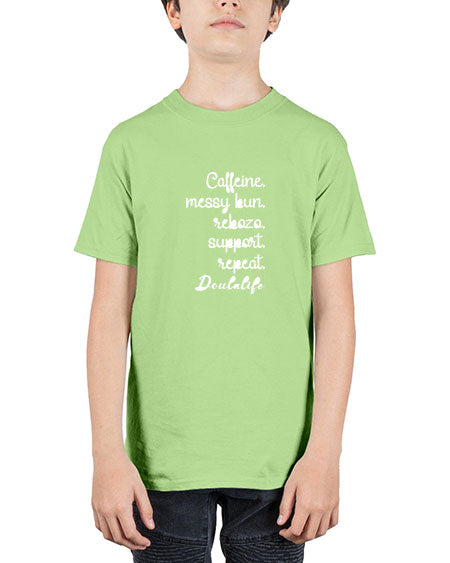 Caffeinemessybunrebozospportrepeatdoulalife645# - doubla - Youth Tee Unisex