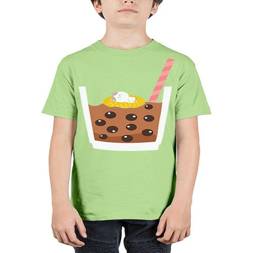 Cat Boba Tea Anime Kawaii Anime 224# - anime - Youth Tee Unisex