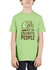 Cats Are My Favorite People Style 7# - cats - Youth Tee Unisex