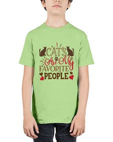 Cats Are My Favorite People Style 8# - cats - Youth Tee Unisex