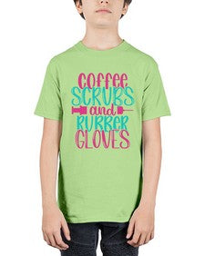 Coffee Scrubs And Rubber Gloves Style Style 665# - nurse - Youth Tee Unisex