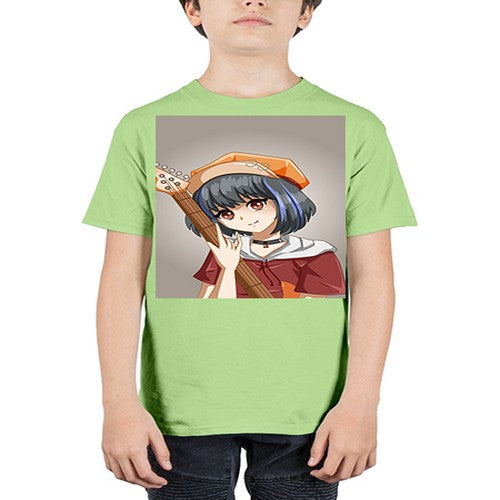Cool and beautiful rockstar woman with guitar 8# - anime - Youth Tee Unisex