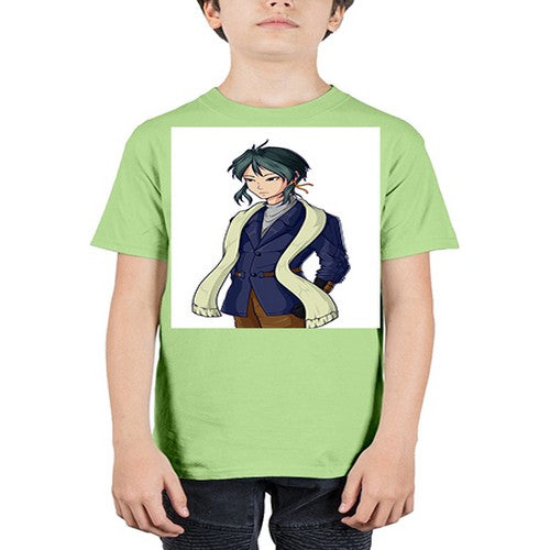 Cool man wearing shawl 59# - anime - Youth Tee Unisex