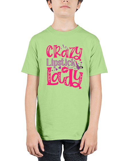 Crazy Lipstick Lady Style 241# - beauty - fashion - Youth Tee Unisex