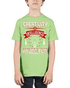 Creativity Is Intelligence Having Fun Style 49# - motivation - Youth Tee Unisex